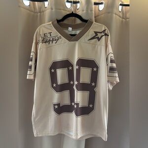 FREE WITH BUNDLE Beige and Brown Graphic Jersey